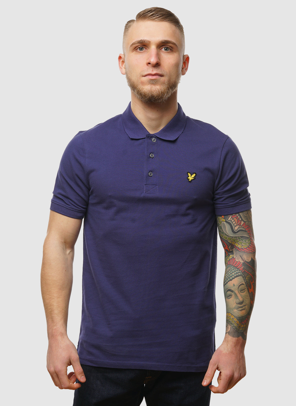 Plain Poloshirt - Deep Indigo