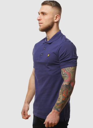 Plain Poloshirt - Deep Indigo