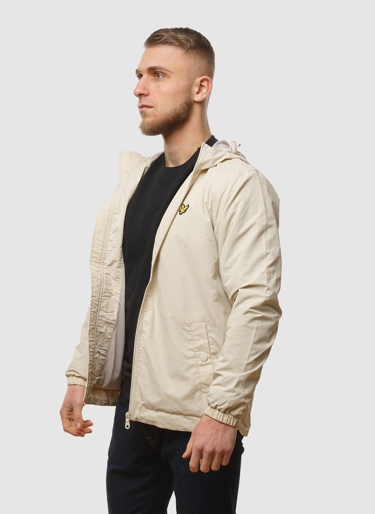 Zip Through Hooded Jacket - Cove