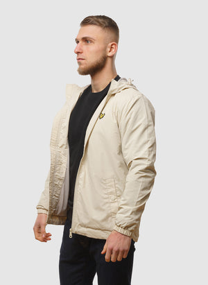 Zip Through Hooded Jacket - Cove
