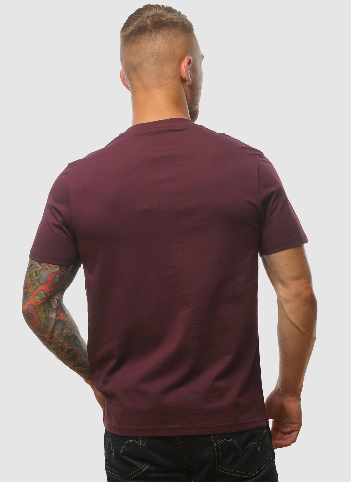 Plain T-Shirt - Burgundy