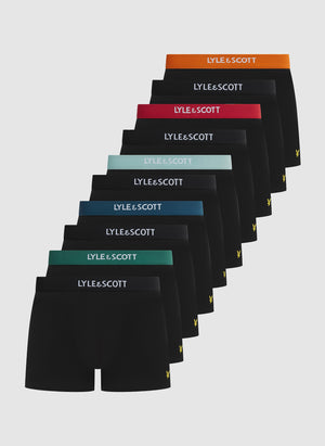10 Pack Cook Trunks - Black Multi