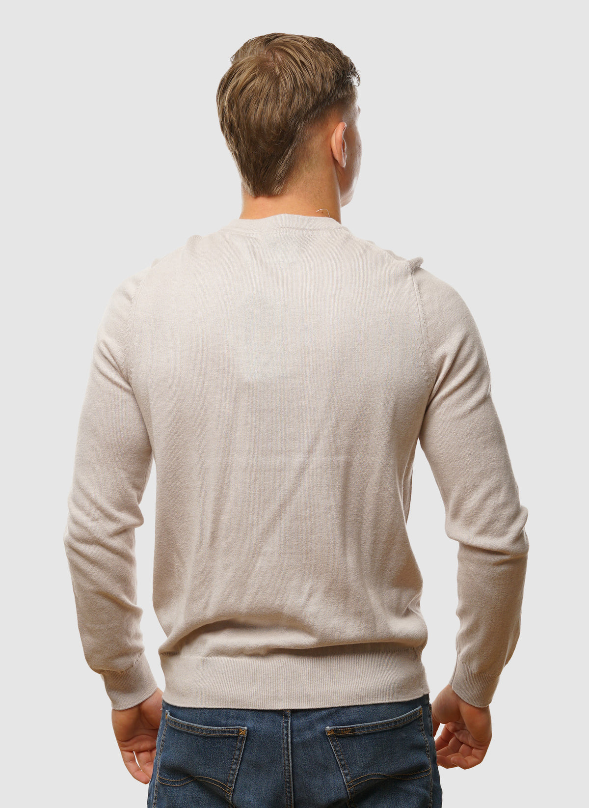 Cotton Merino 12gg Jumper - Cove