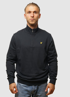 Loopback 1/4 Zip Sweatshirt - Dark Navy