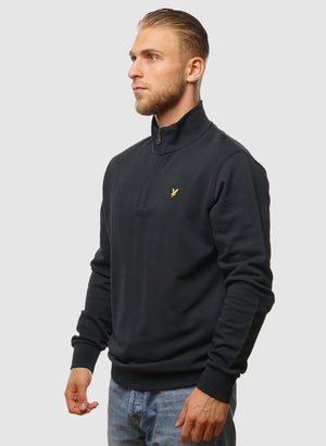 Loopback 1/4 Zip Sweatshirt - Dark Navy
