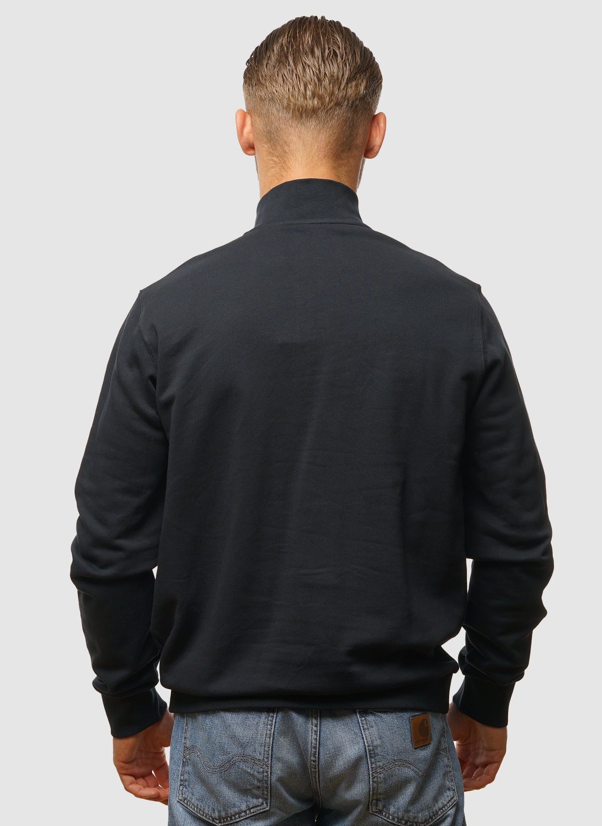 Loopback 1/4 Zip Sweatshirt - Dark Navy