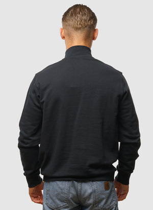 Loopback 1/4 Zip Sweatshirt - Dark Navy