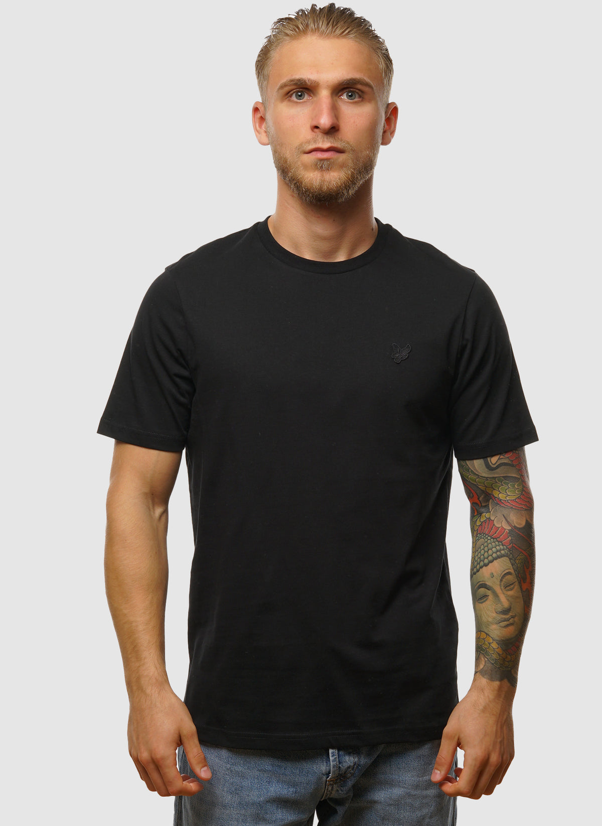 Tonal Eagle T-Shirt - Jet Black