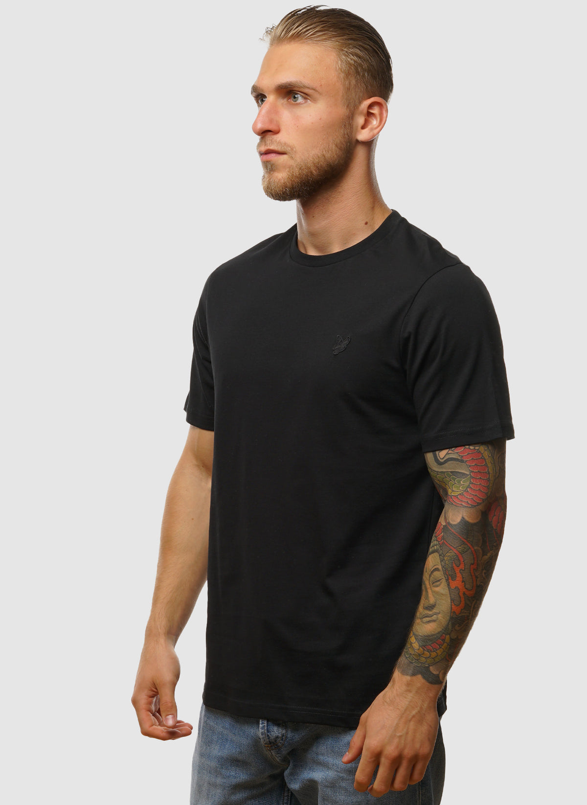 Tonal Eagle T-Shirt - Jet Black