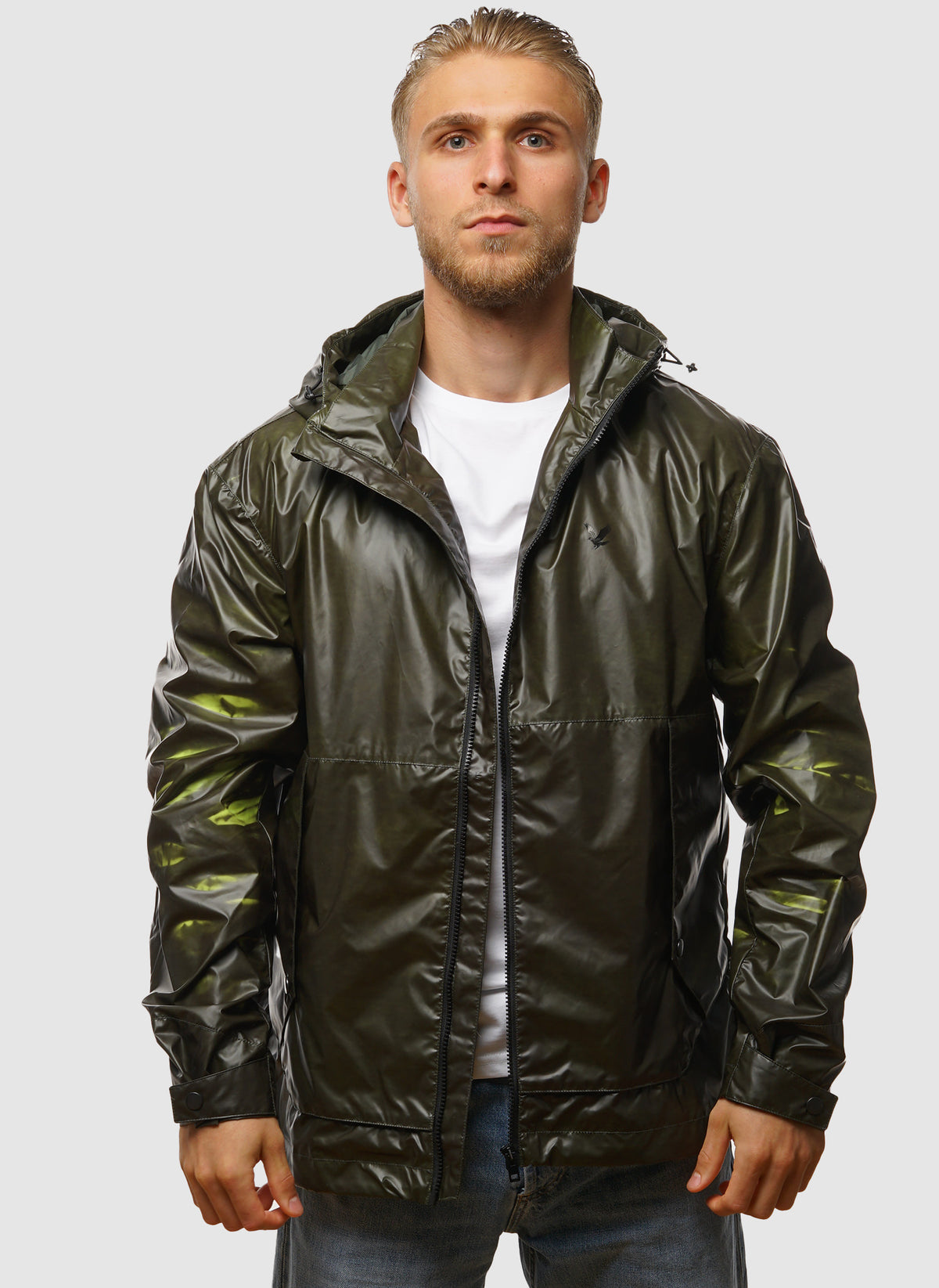 Heat Reactive Shell Jacket - Dark Sediment/Laser Beam