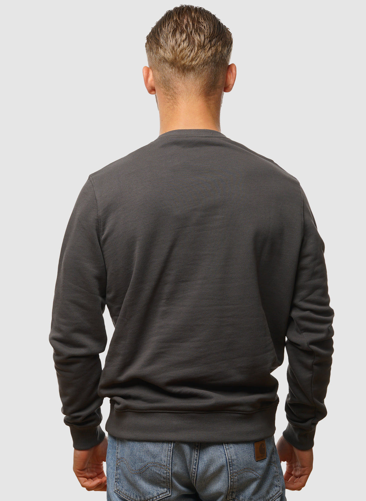 Crew Neck Sweatshirt - Gunmetal