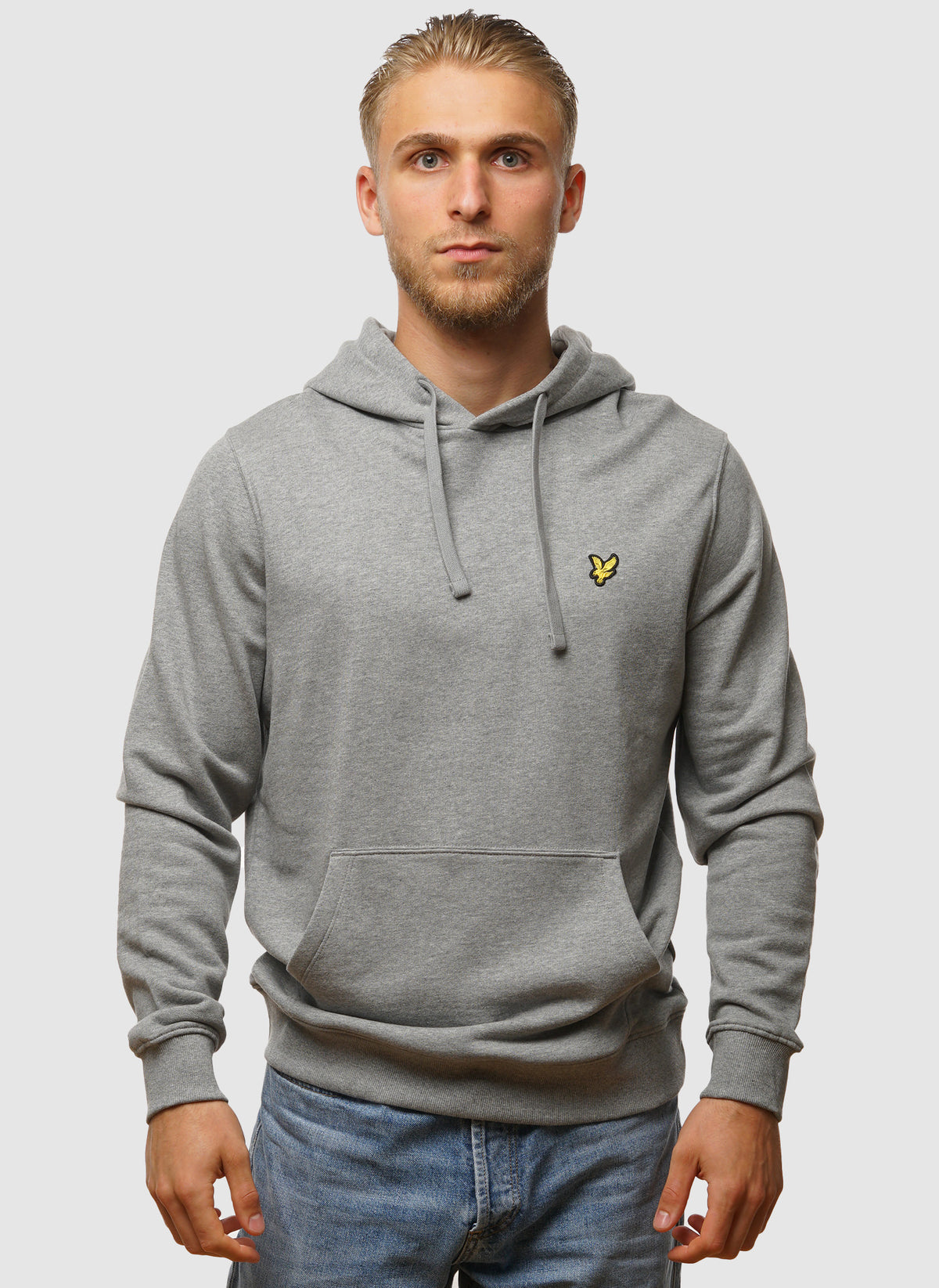 Pullover Hoodie - Mid Grey Marl