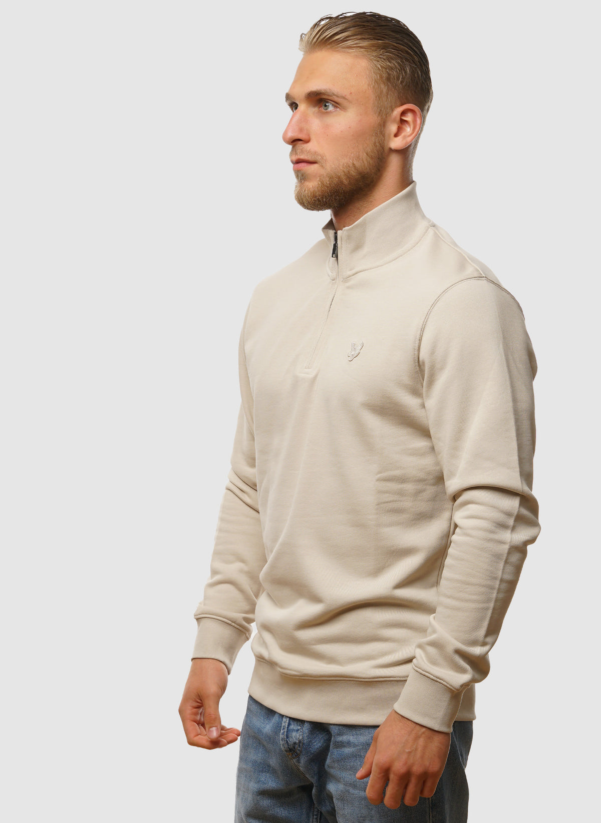 Superfine Quarter Zip Sweatshirt - Cove