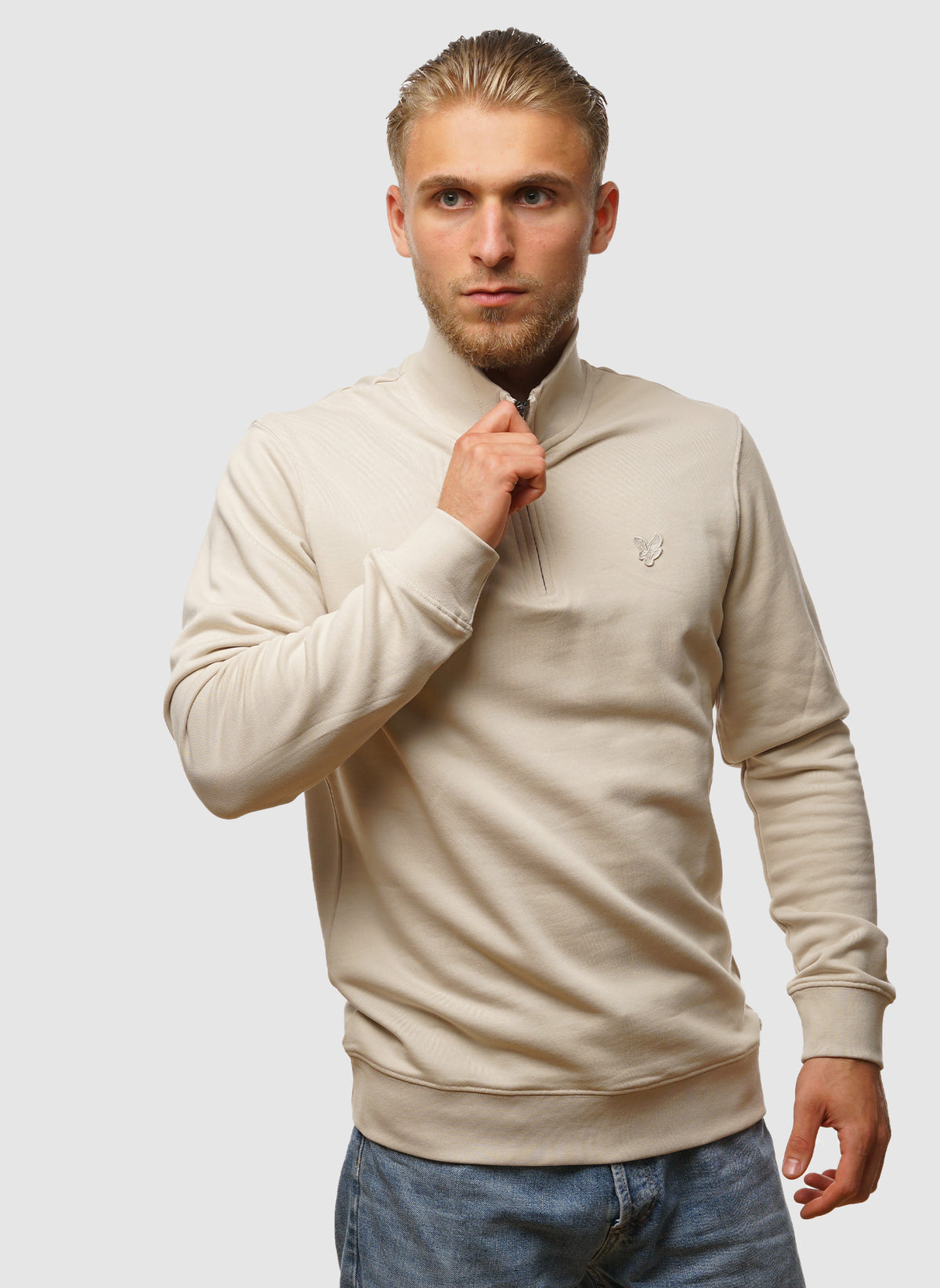 Superfine Quarter Zip Sweatshirt - Cove