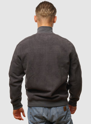 Polar Fleece Track Jacket - Charcoal Marl