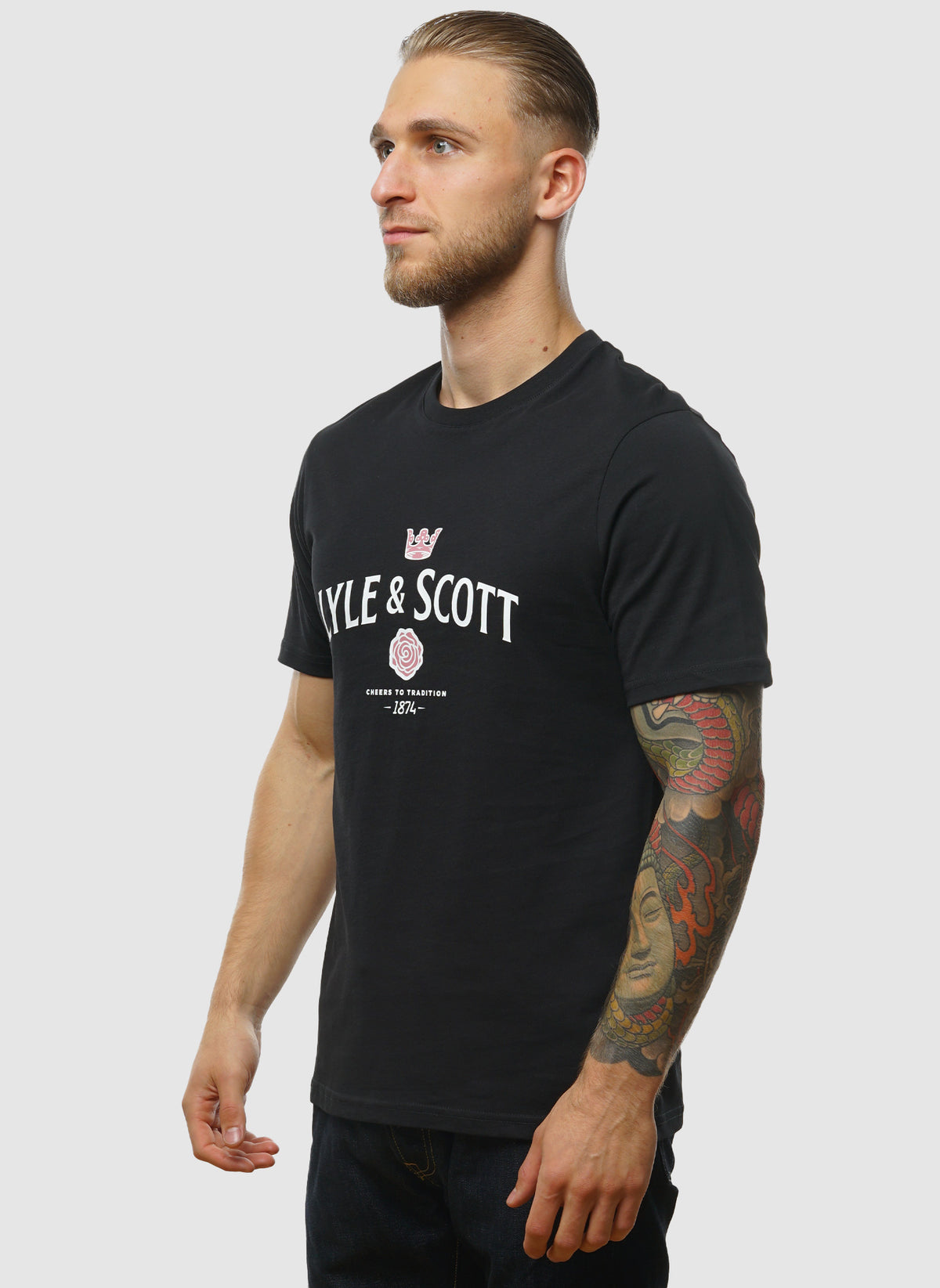 Cheers To Tradition Graphic T-Shirt - Jet Black