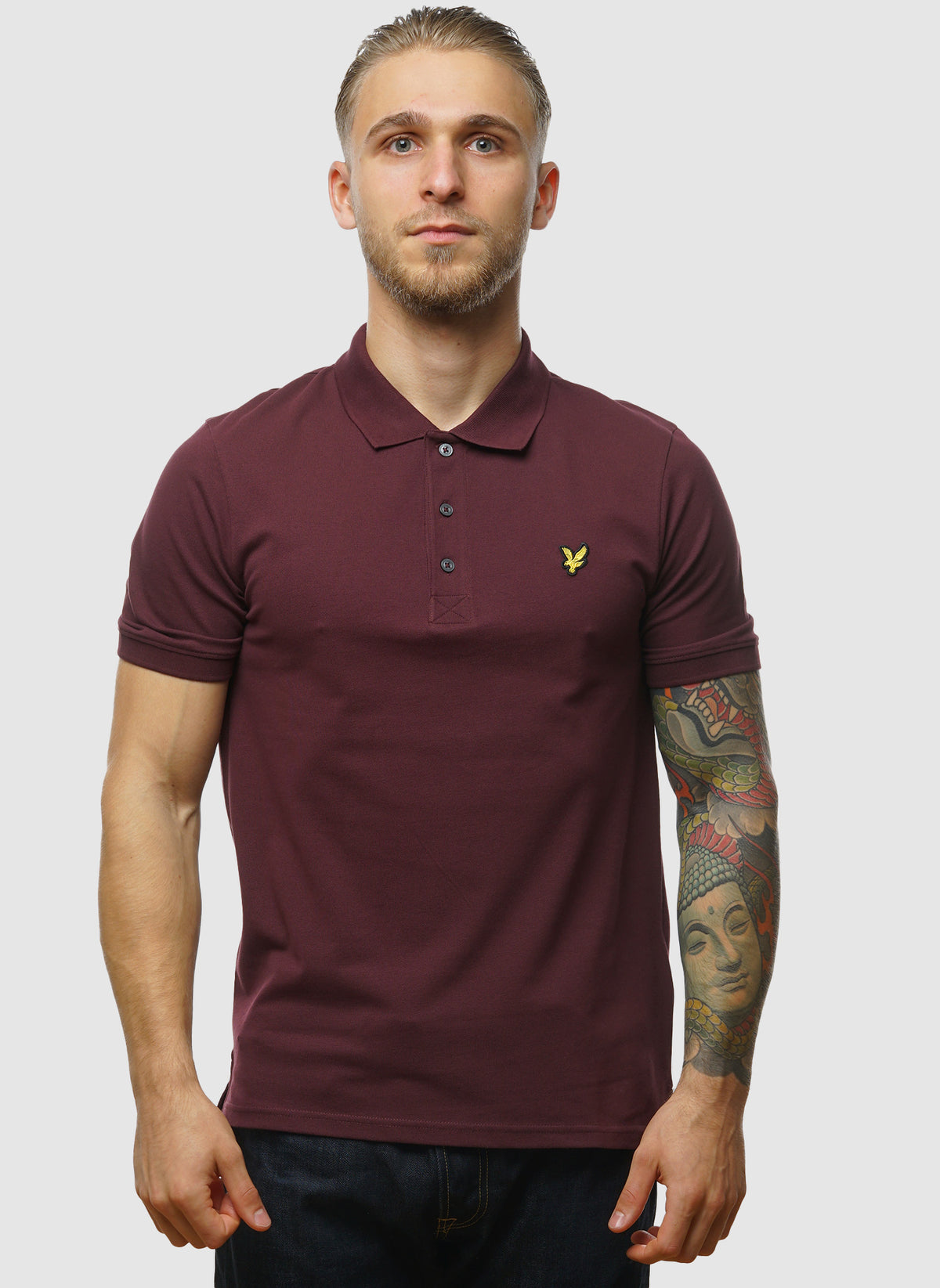 Plain Poloshirt - Burgundy