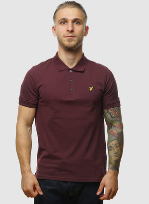 Plain Poloshirt - Burgundy