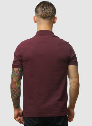 Plain Poloshirt - Burgundy