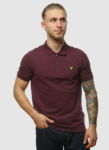 Plain Poloshirt - Burgundy