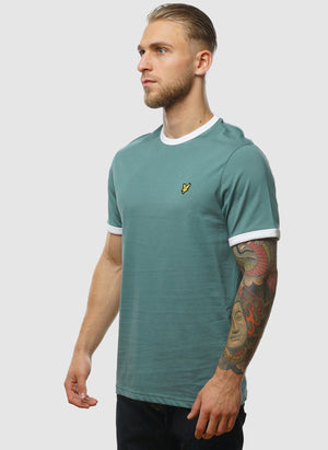 Ringer T-Shirt - Agave Green/White
