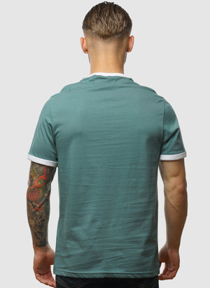 Ringer T-Shirt - Agave Green/White