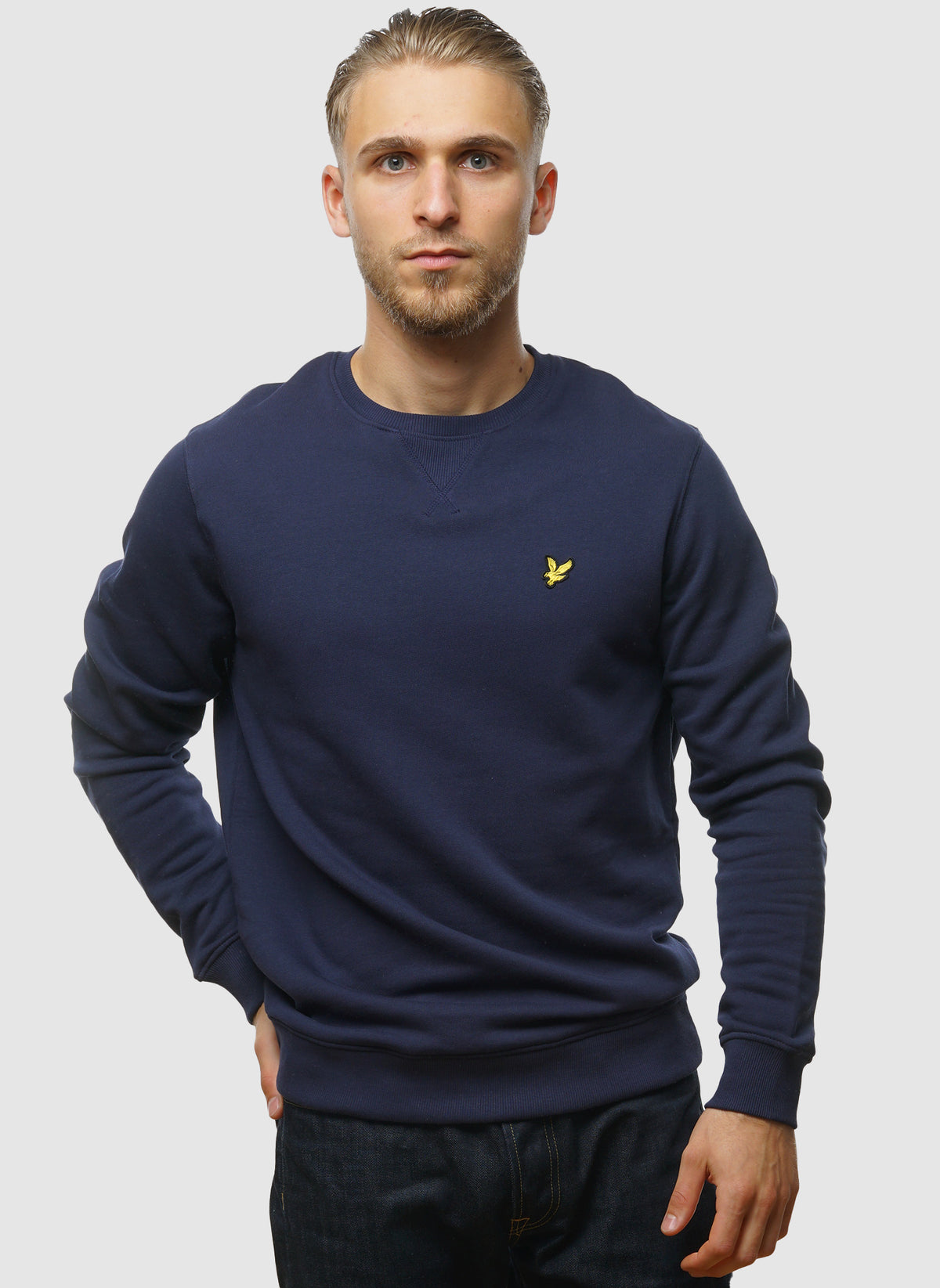 Crew Neck Sweatshirt - Navy