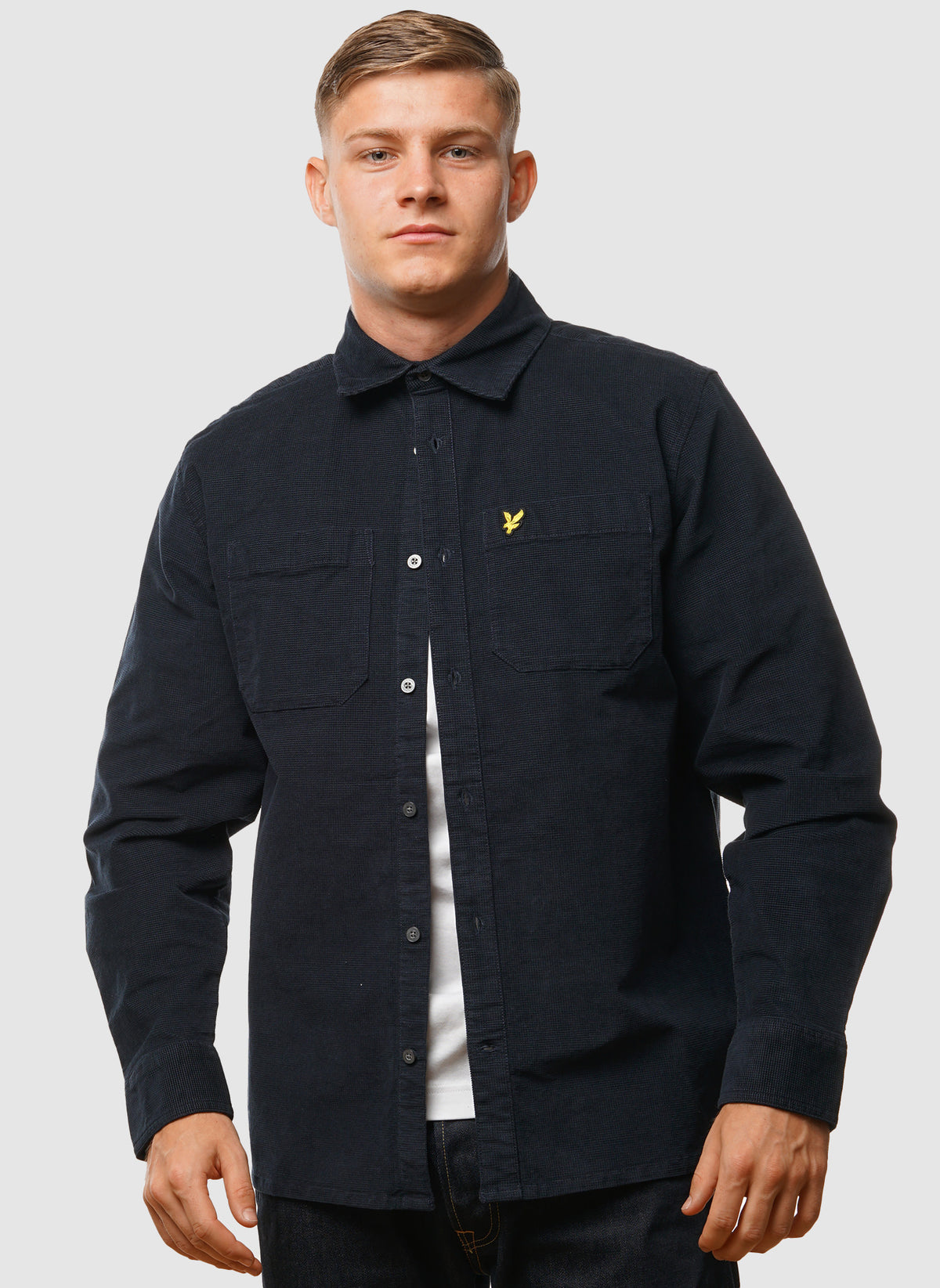 Corduroy Hemd - Dark Navy