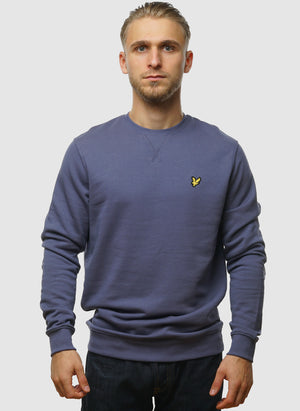 Crew Neck Sweatshirt - Cool Indigo