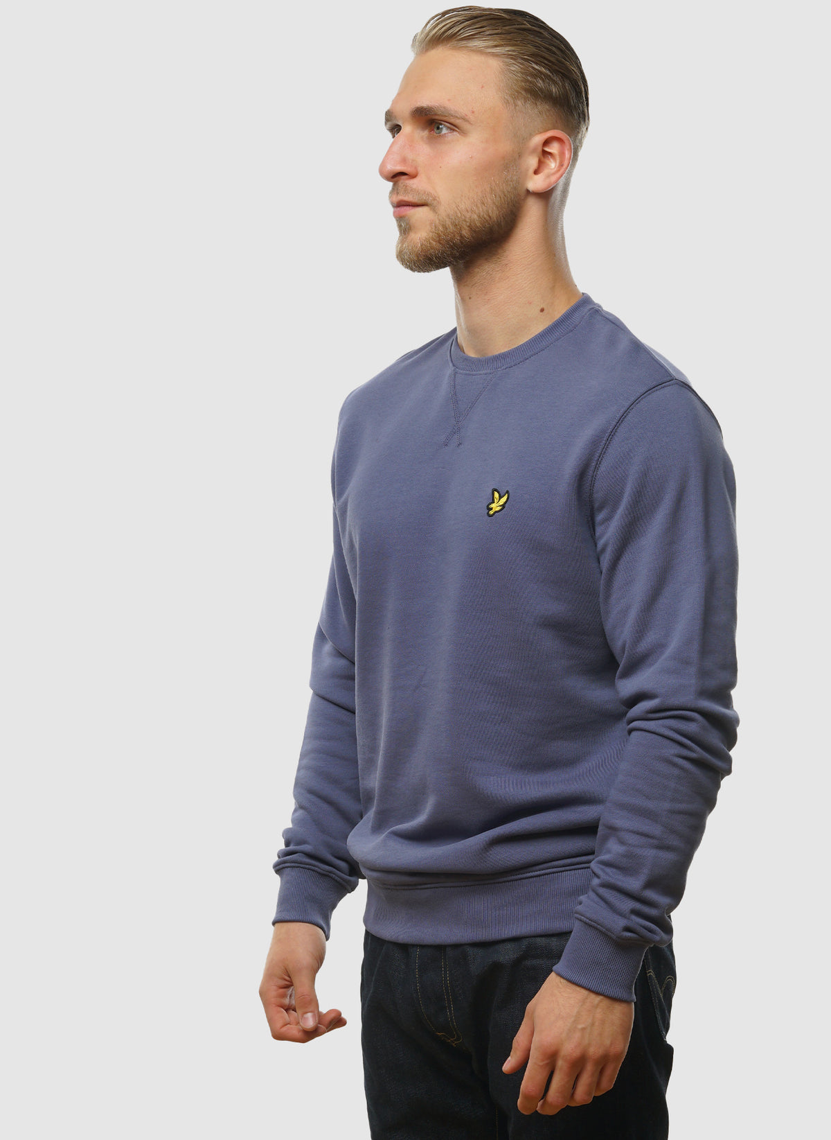 Crew Neck Sweatshirt - Cool Indigo