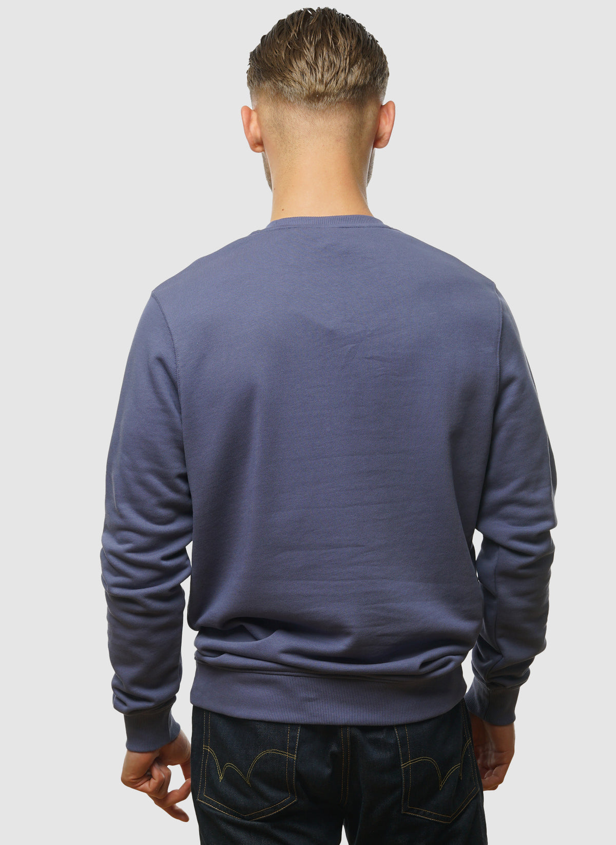 Crew Neck Sweatshirt - Cool Indigo
