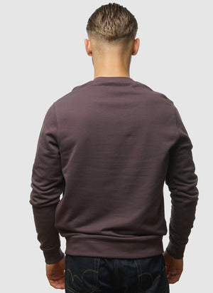 Crew Neck Sweatshirt - Espresso