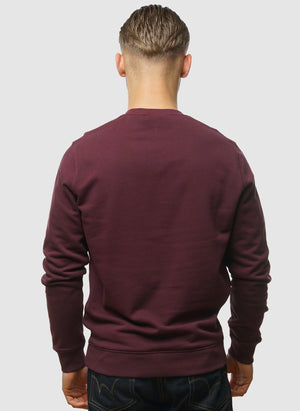 Crew Neck Sweatshirt - Burgundy