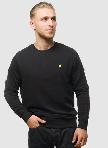 Crew Neck Sweatshirt - Jet Black