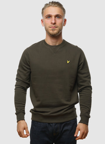Crew Neck Sweatshirt - Olive