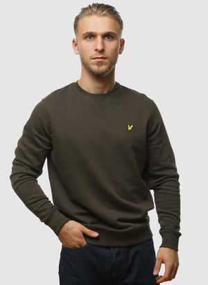 Crew Neck Sweatshirt - Olive