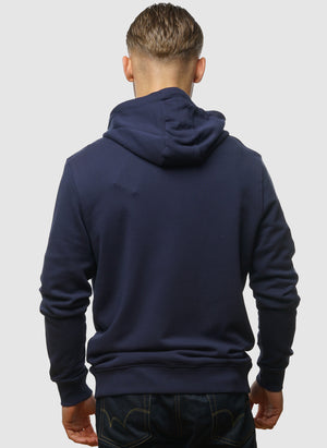 Zip Through Hoodie - Navy