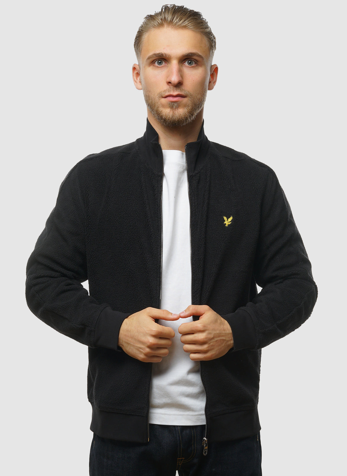 Polar Fleece Track Jacket - Jet Black