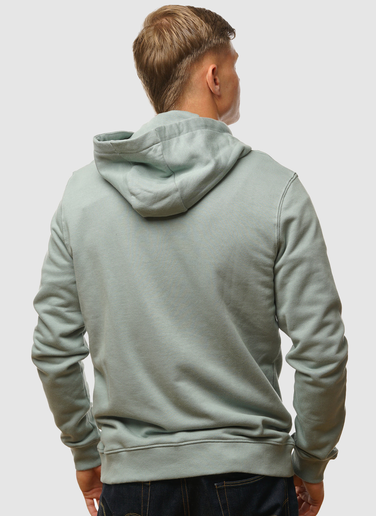 Zip Through Hoodie - Cold Mint