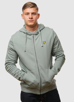 Zip Through Hoodie - Cold Mint