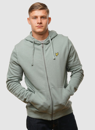 Zip Through Hoodie - Cold Mint