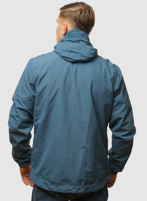 Zip Through Hooded Jacket - Deep Water