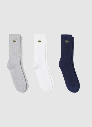 Tennissocken 3er Pack - Silver Chine/White/Navy