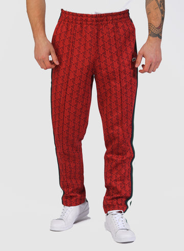 Paris-Jacquard-Monogramm Trackpants - Pinot/Red
