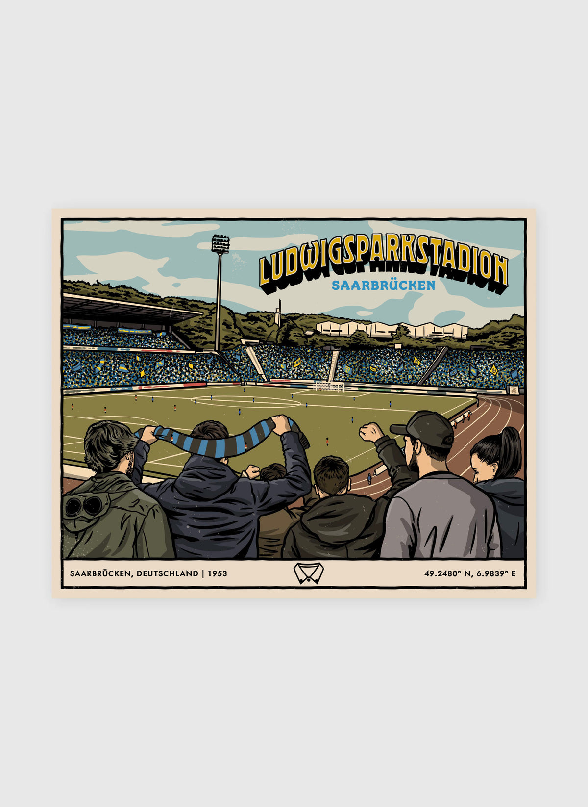 Poster - Saarbrücken Ludwigsparkstadion