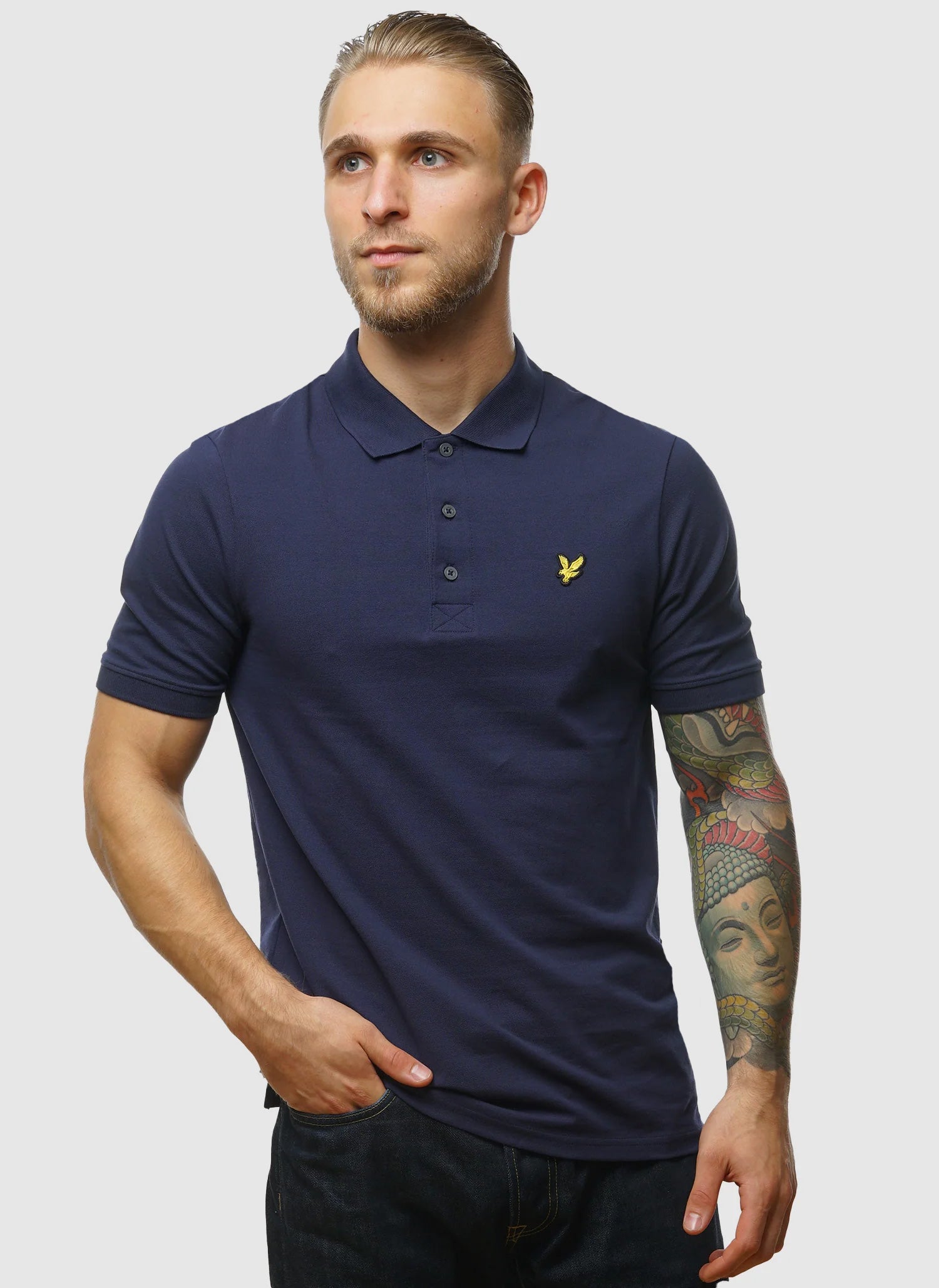 Plain Poloshirt - Navy