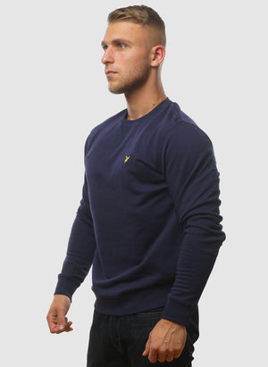 Crew Neck Sweatshirt - Navy