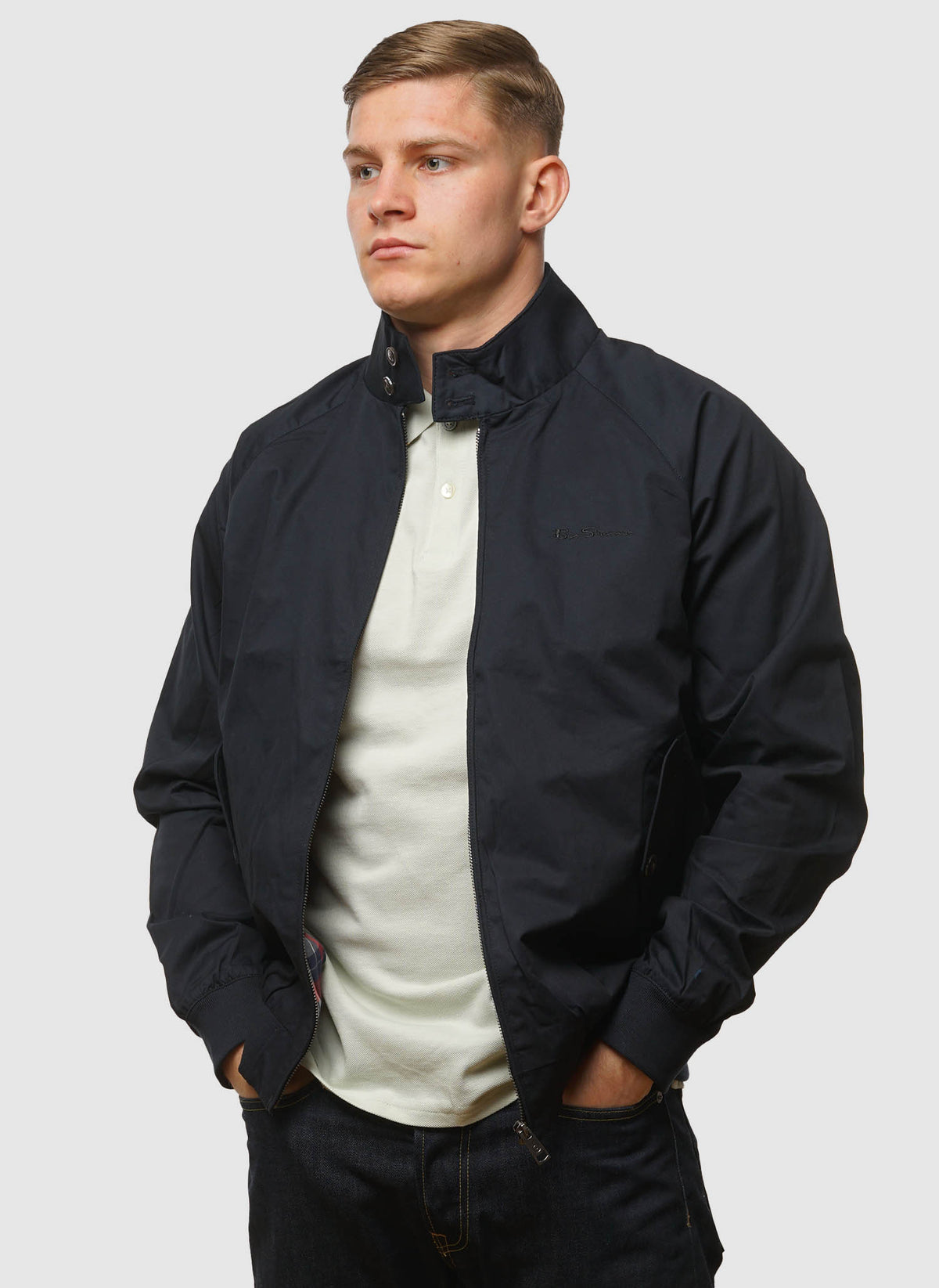 Signature Harrington Jacket - Dark Navy