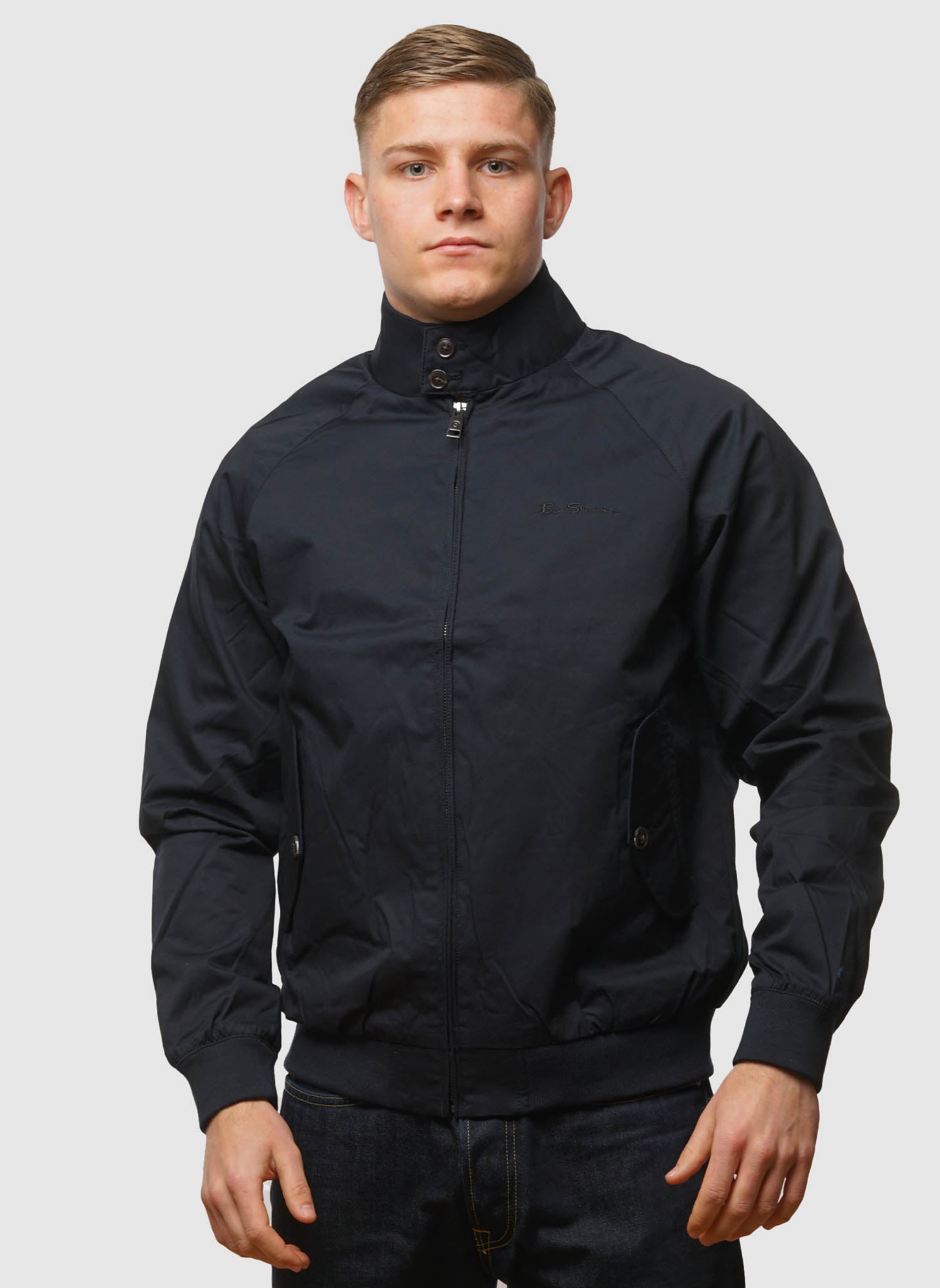 Signature Harrington Jacket - Dark Navy
