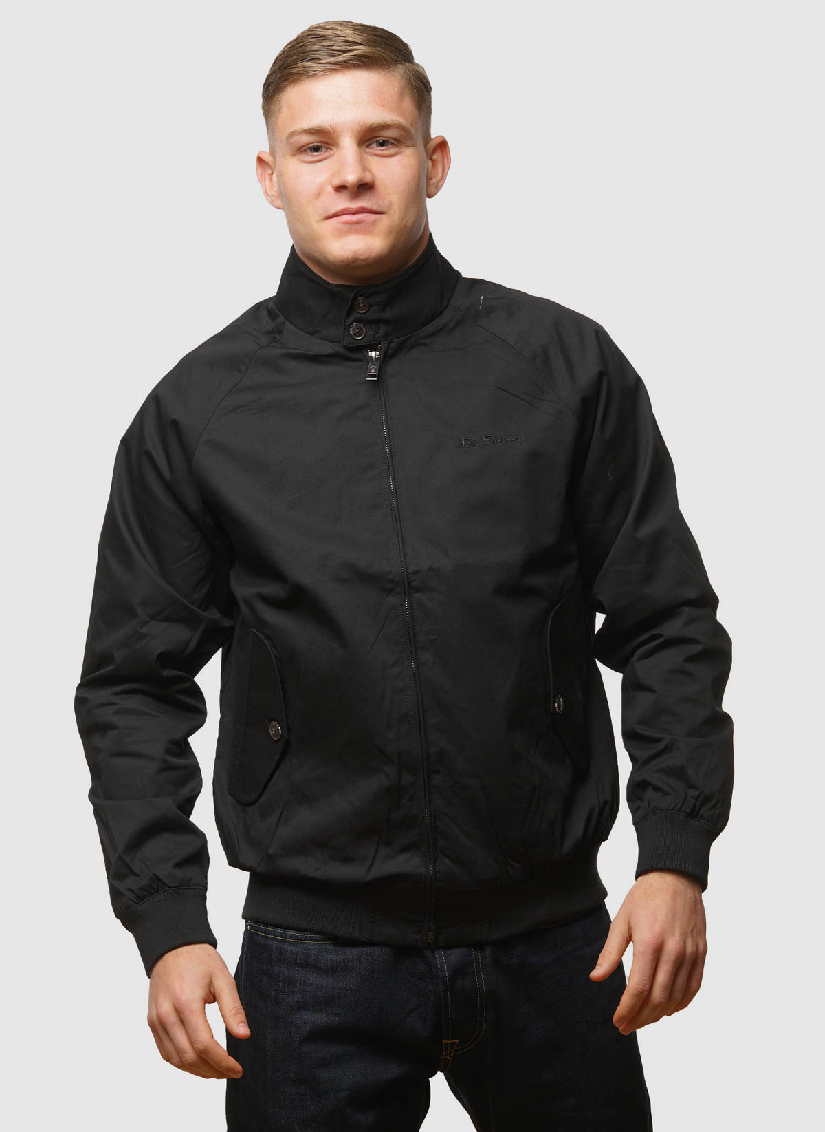 Signature Harrington Jacket - Black